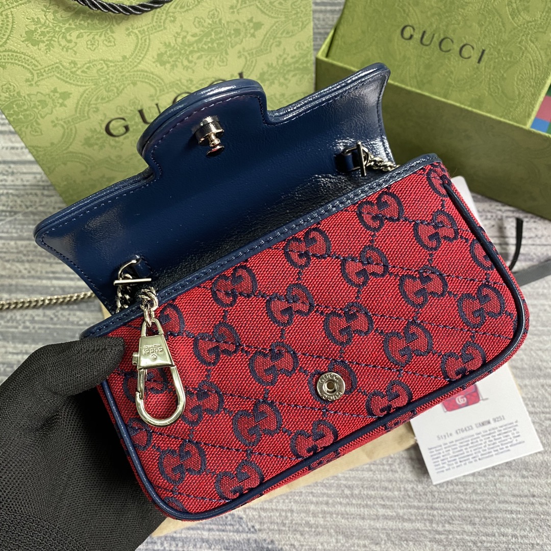 476433 GG Marmont Multicolor super mini bag