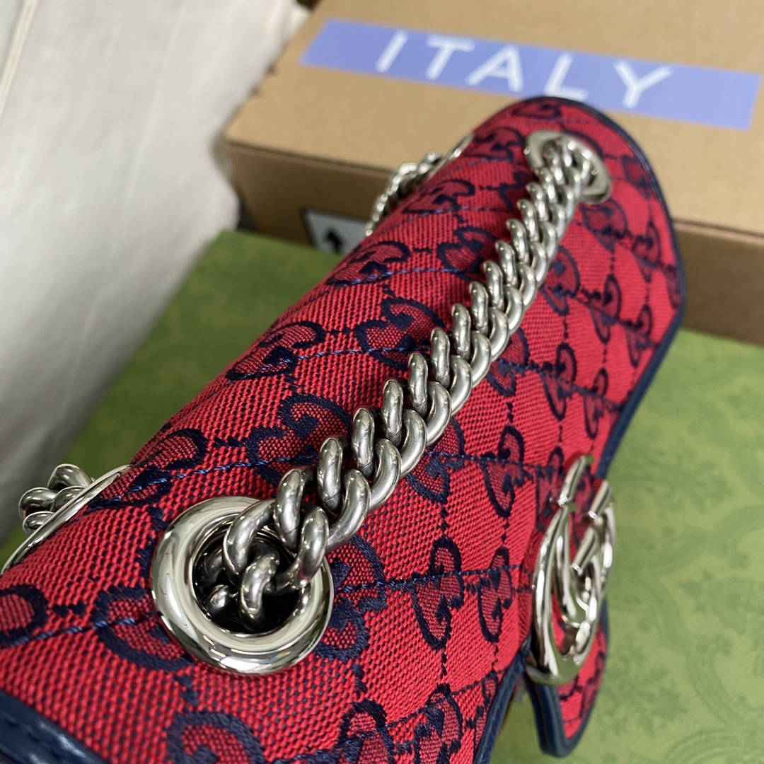 446744 GG Marmont multicolor mini bag