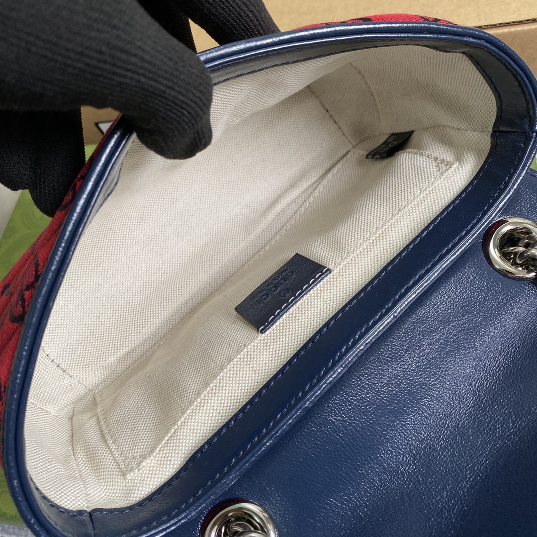 446744 GG Marmont multicolor mini bag