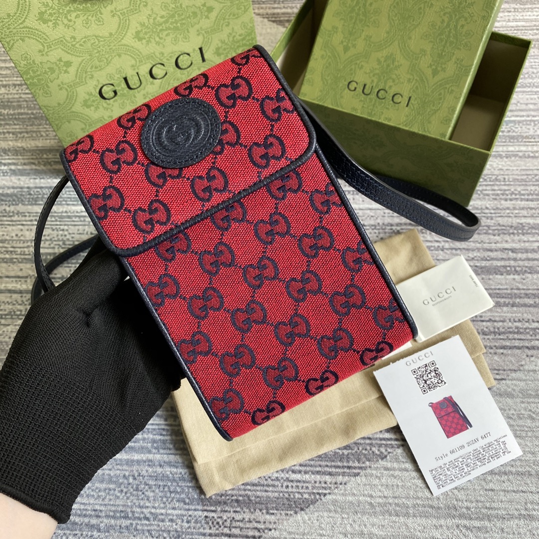 657582 GG Multicolour mini bag