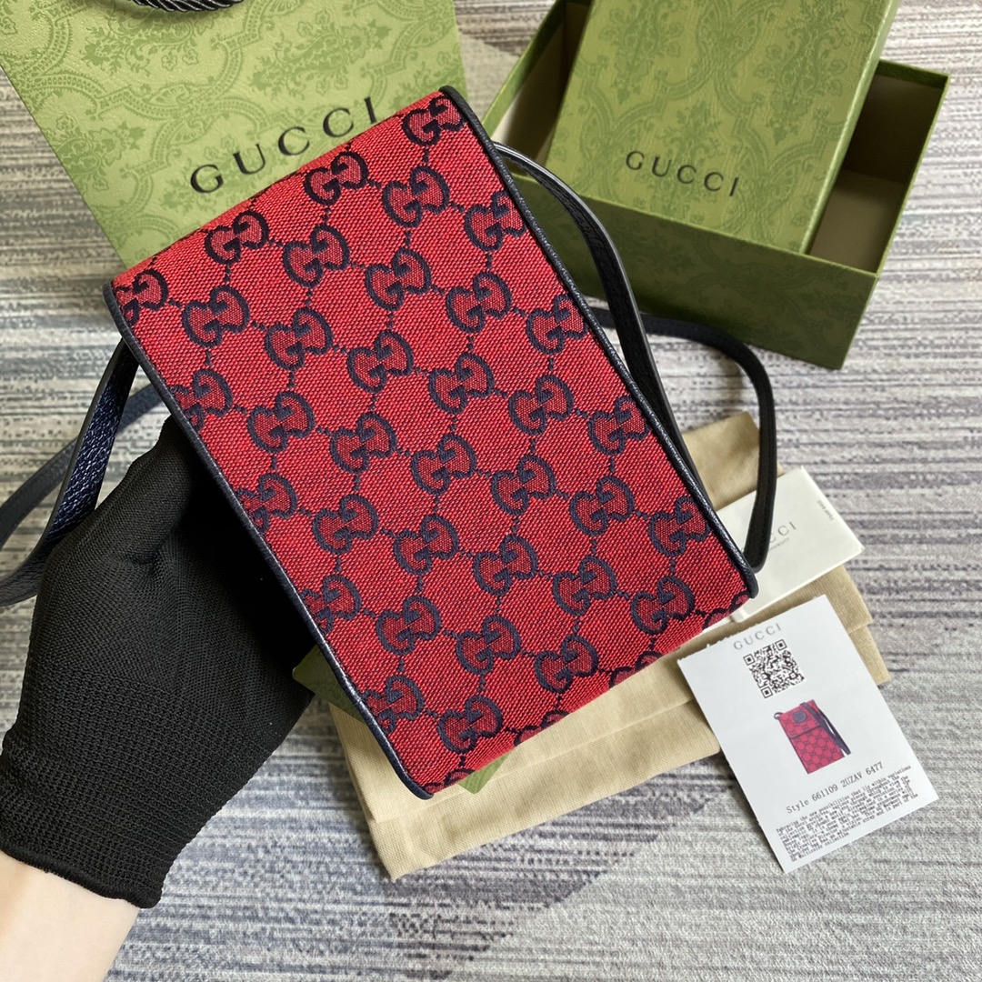 657582 GG Multicolour mini bag