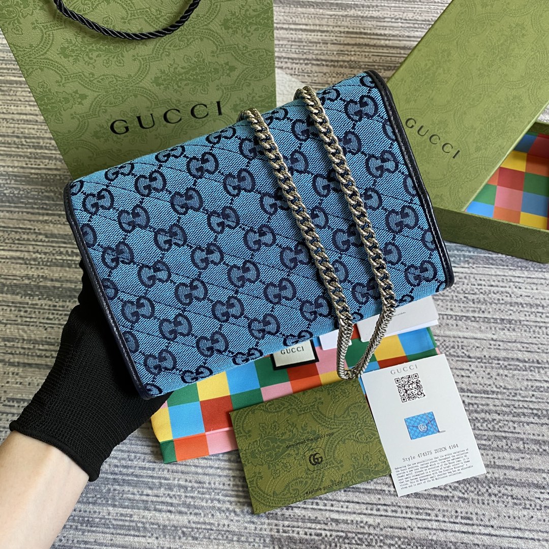 474575 GG Marmont Multicolor mini bag