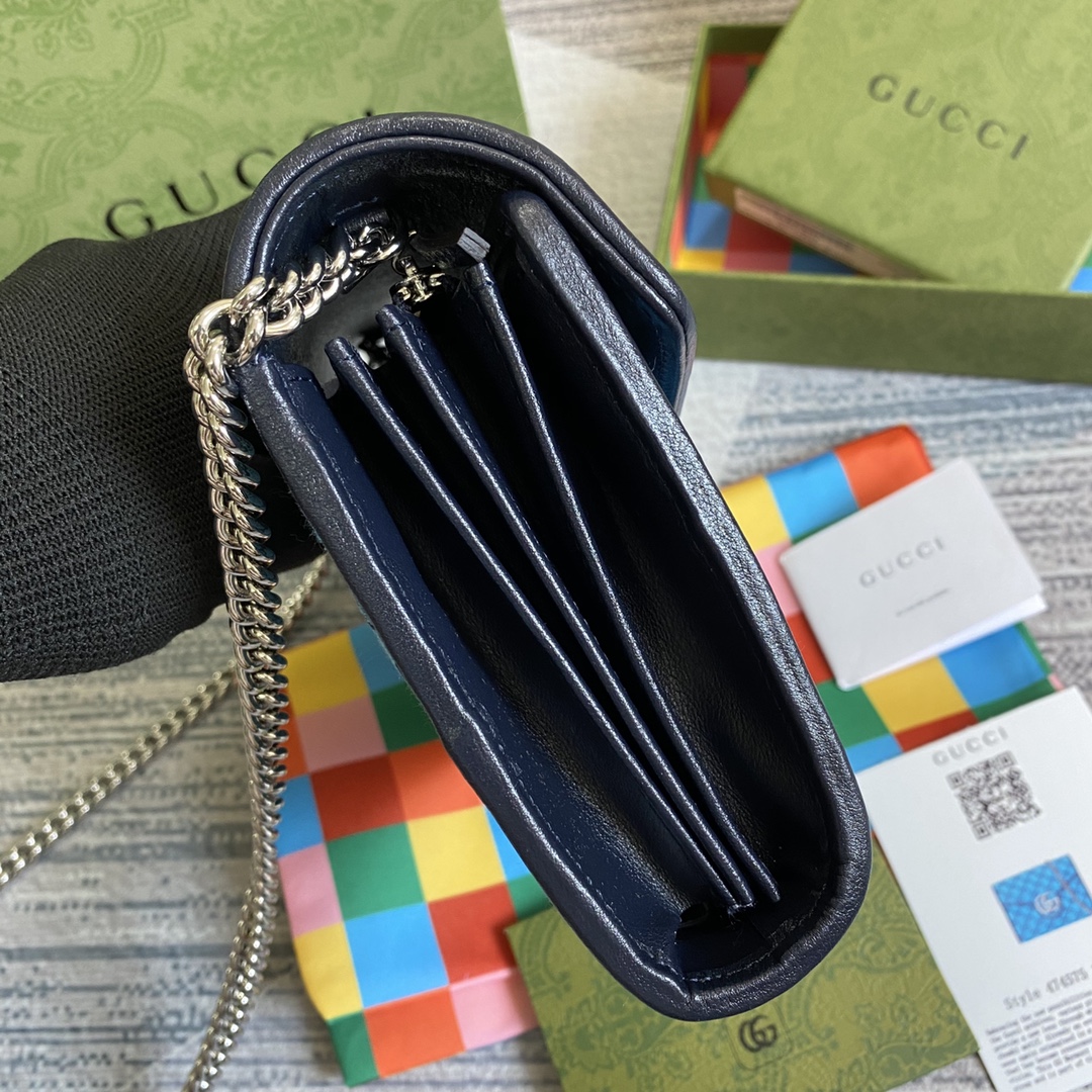 474575 GG Marmont Multicolor mini bag