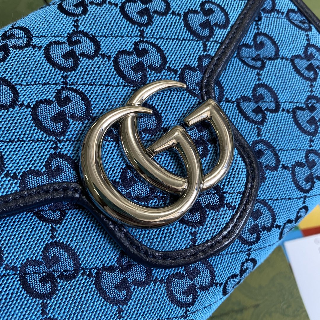 474575 GG Marmont Multicolor mini bag