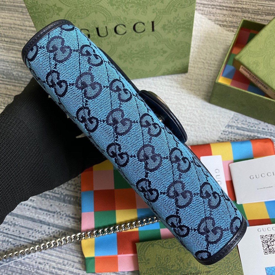 474575 GG Marmont Multicolor mini bag