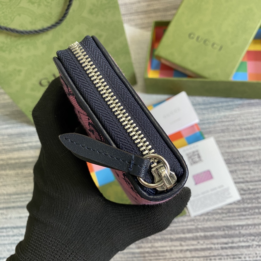 443123  GG Marmont Multicolor zip around wallet