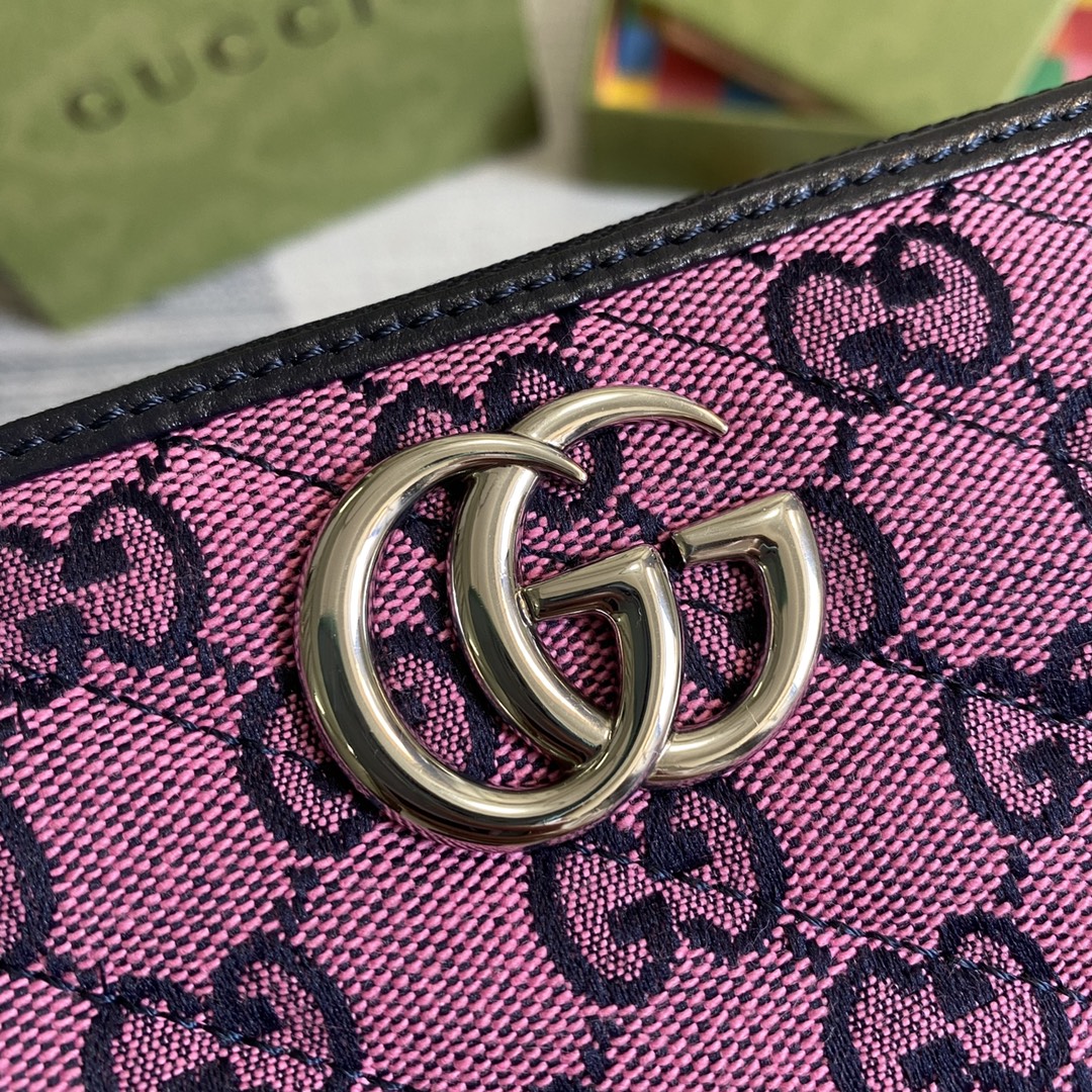 443123  GG Marmont Multicolor zip around wallet