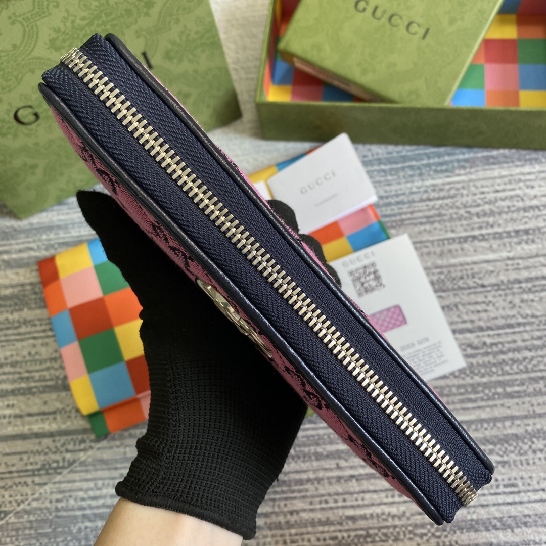 443123  GG Marmont Multicolor zip around wallet