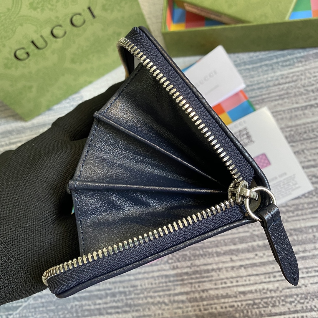 443123  GG Marmont Multicolor zip around wallet