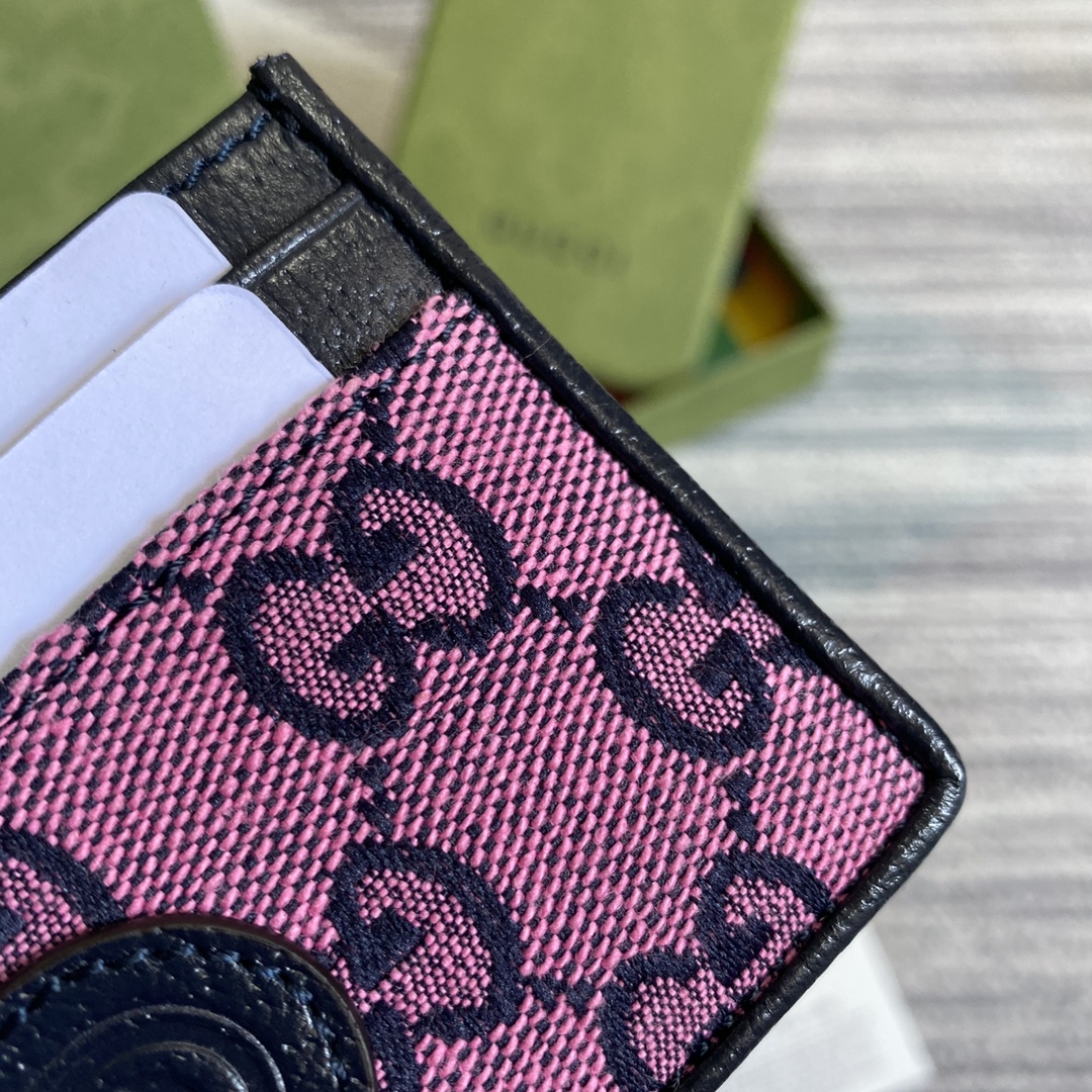 659601 GG Multicolor card case wallet
