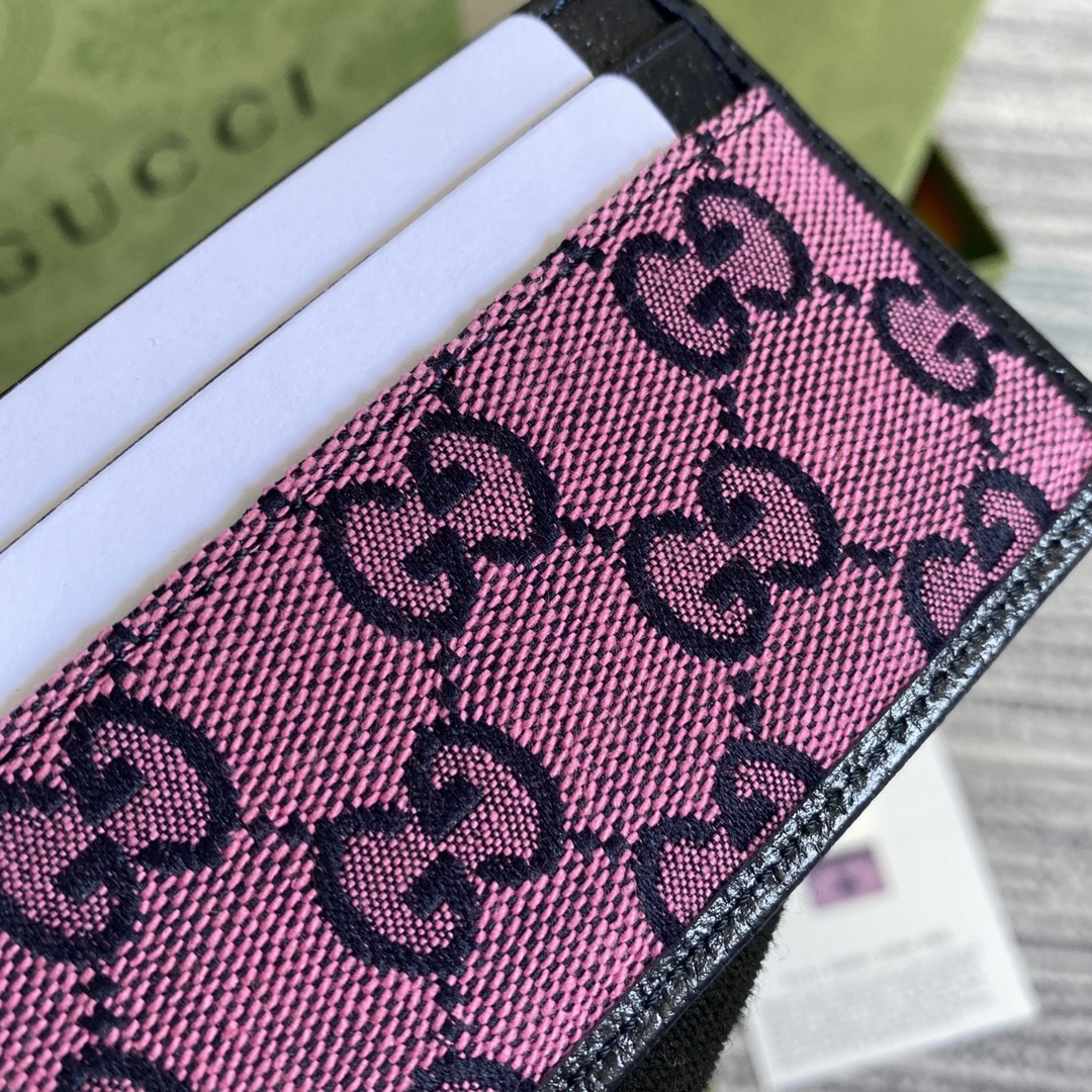659601 GG Multicolor card case wallet