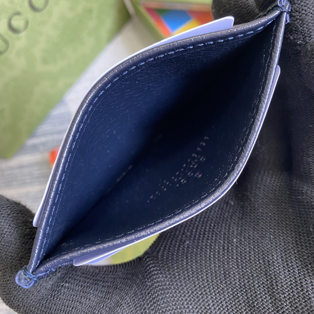 659601 GG Multicolor card case wallet