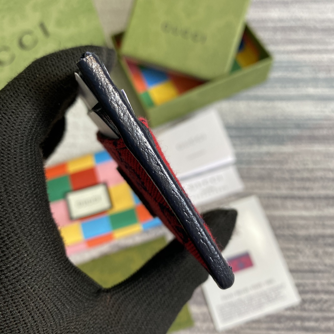 659601 GG Multicolor card case wallet