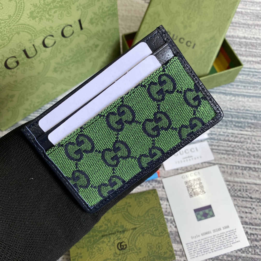 659601 GG Multicolor card case wallet