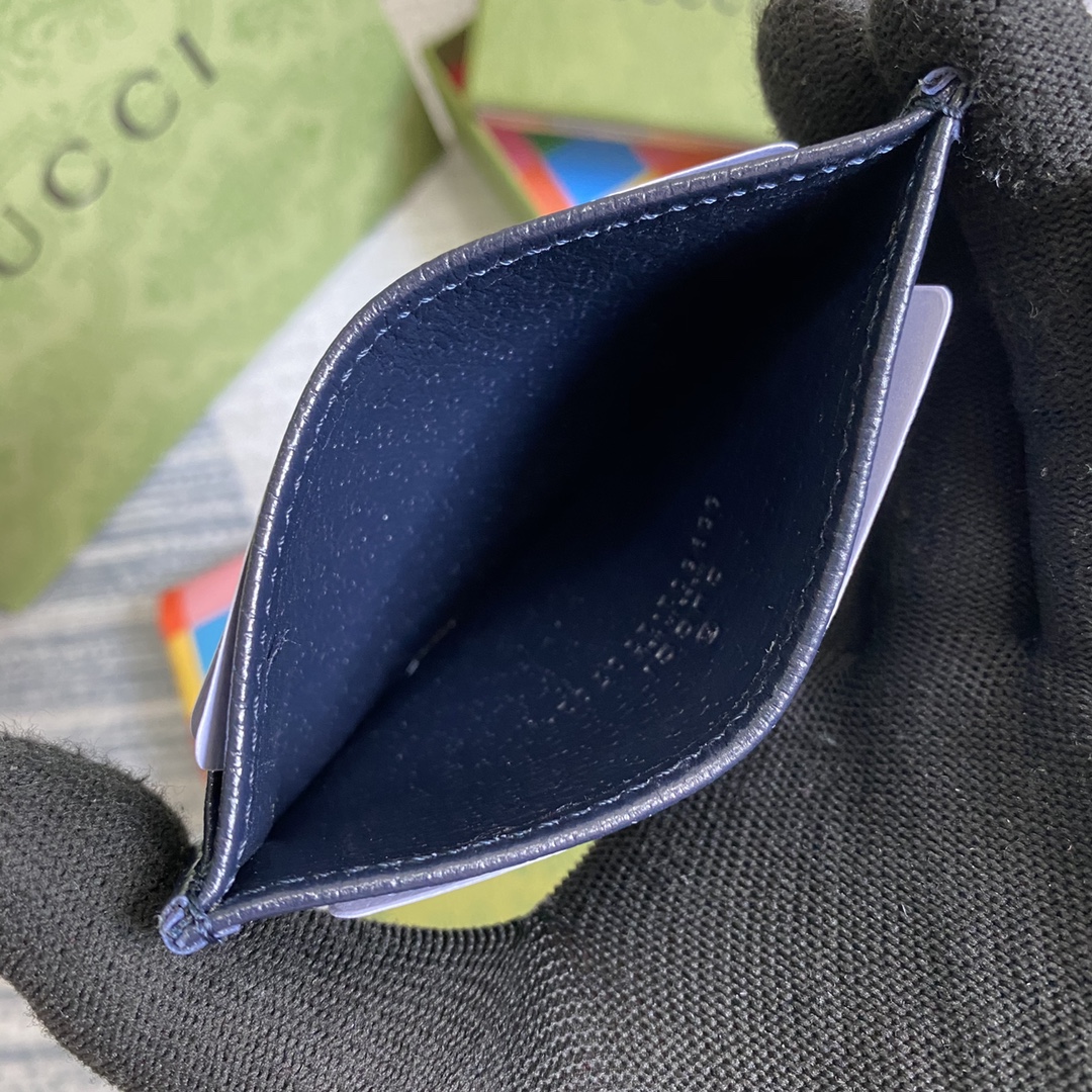 659601 GG Multicolor card case wallet