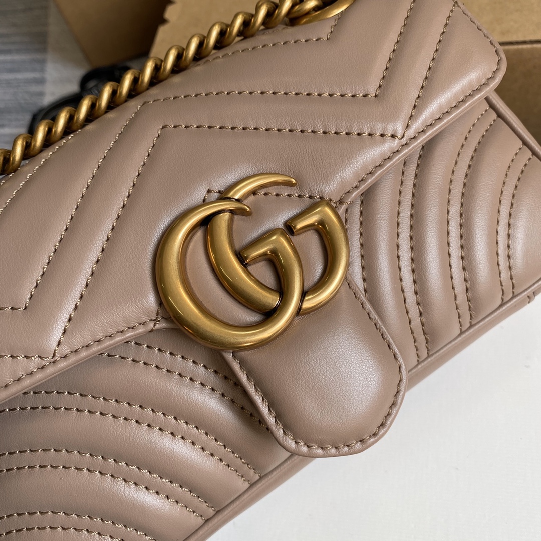 446744 GG Marmont matelassé mini bag, GUCCI Shoulder Bags for Women