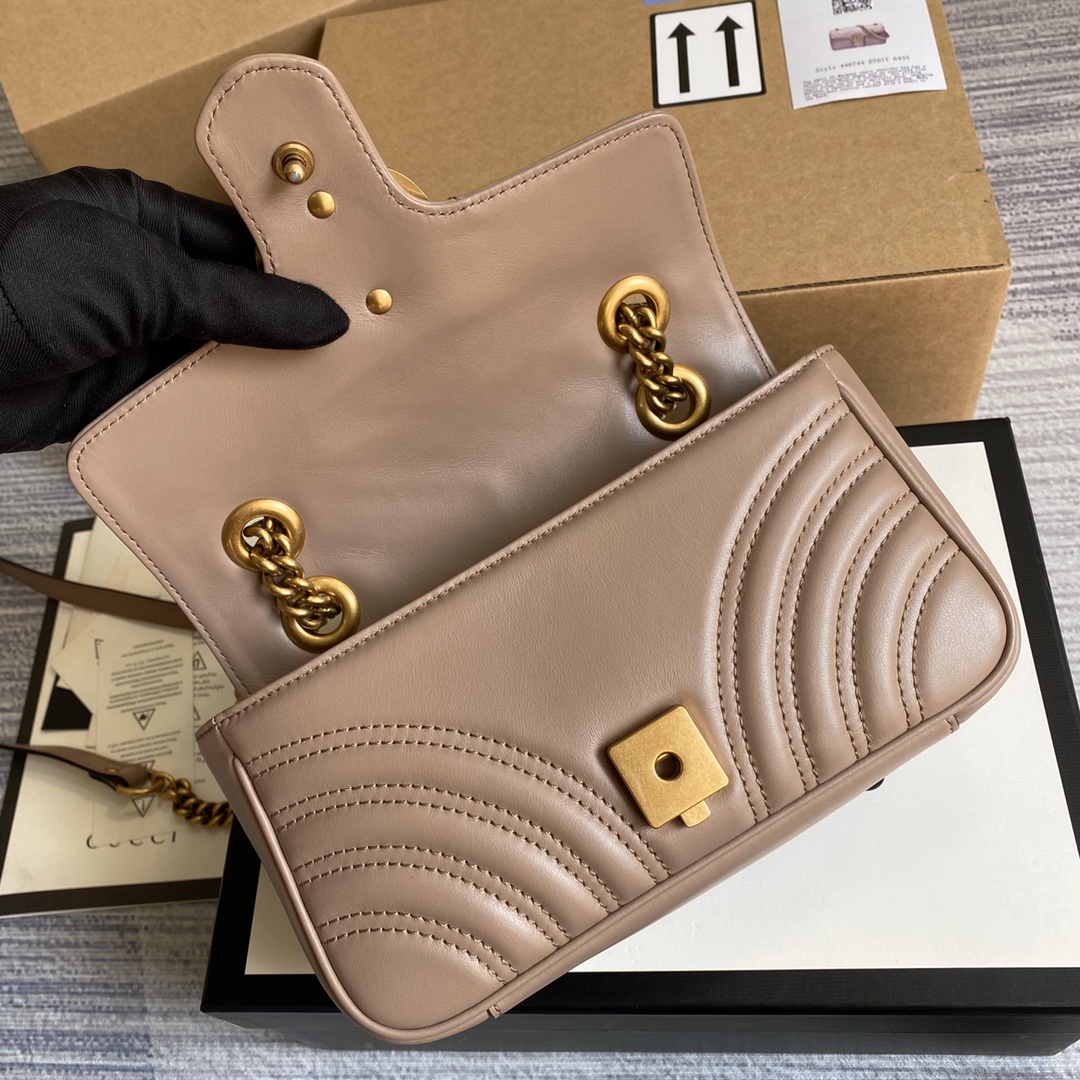 446744 GG Marmont matelassé mini bag, GUCCI Shoulder Bags for Women