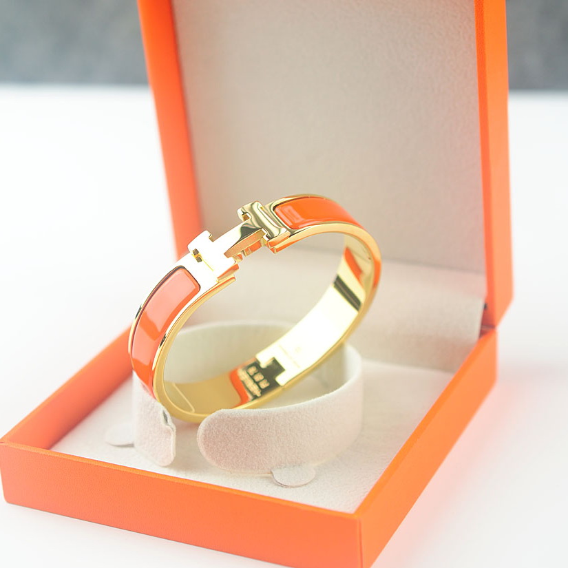 Hermes Bracelets & Bangles Stainless Steel, Perimeter 17cm, width 12mm, thick 3mm