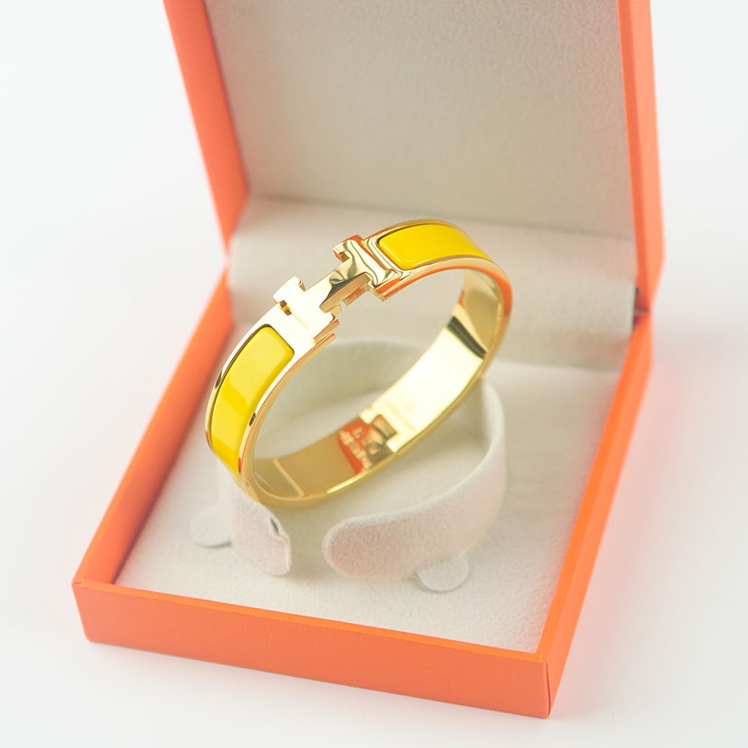Hermes Bracelets & Bangles Stainless Steel, Perimeter 17cm, width 12mm, thick 3mm