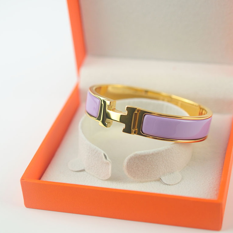 Hermes Bracelets & Bangles Stainless Steel, Perimeter 17cm, width 12mm, thick 3mm