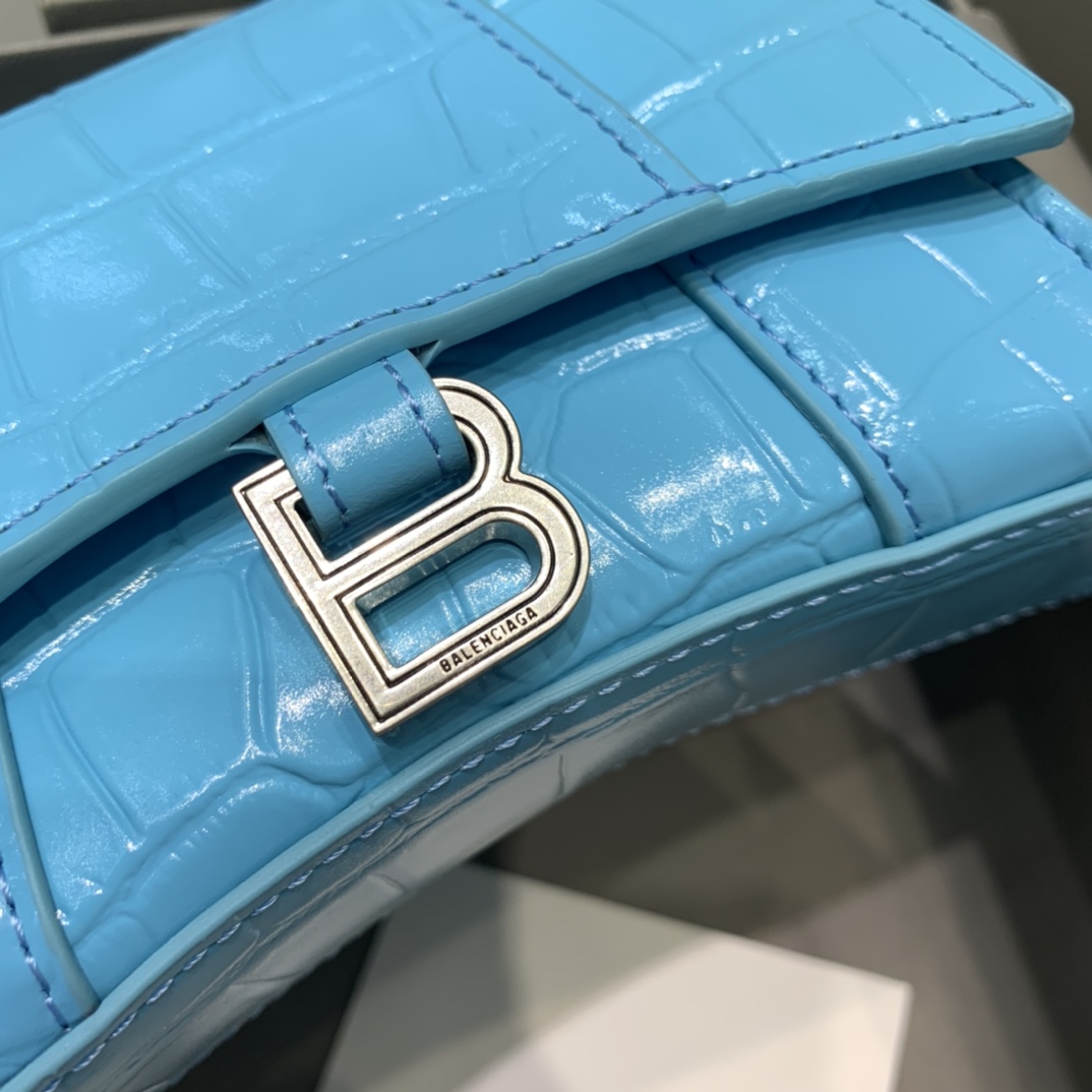 WOMEN'S HOURGLASS MINI TOP HANDLE BAG IN GOLD, Balenciaga Bag