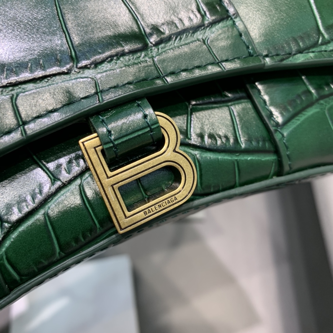 WOMEN'S HOURGLASS MINI TOP HANDLE BAG IN GOLD, Balenciaga Bag