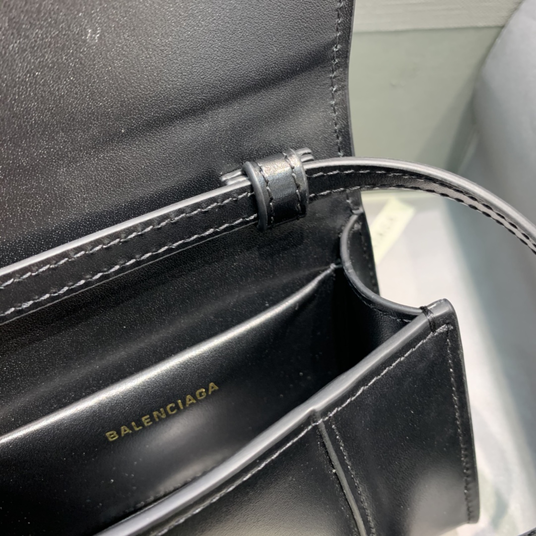 WOMEN'S HOURGLASS MINI TOP HANDLE BAG IN GOLD, Balenciaga Bag