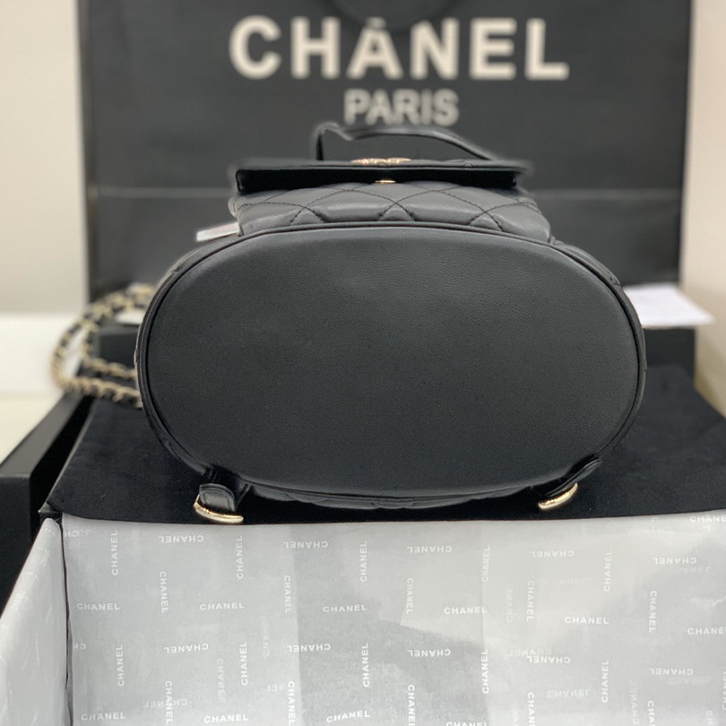 Chanel Backpacks, Lambskin, Gold-Tone Metal