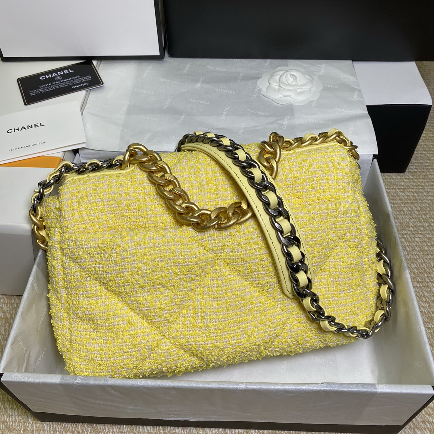 AS1160 CHANEL 19 HANDBAG, 