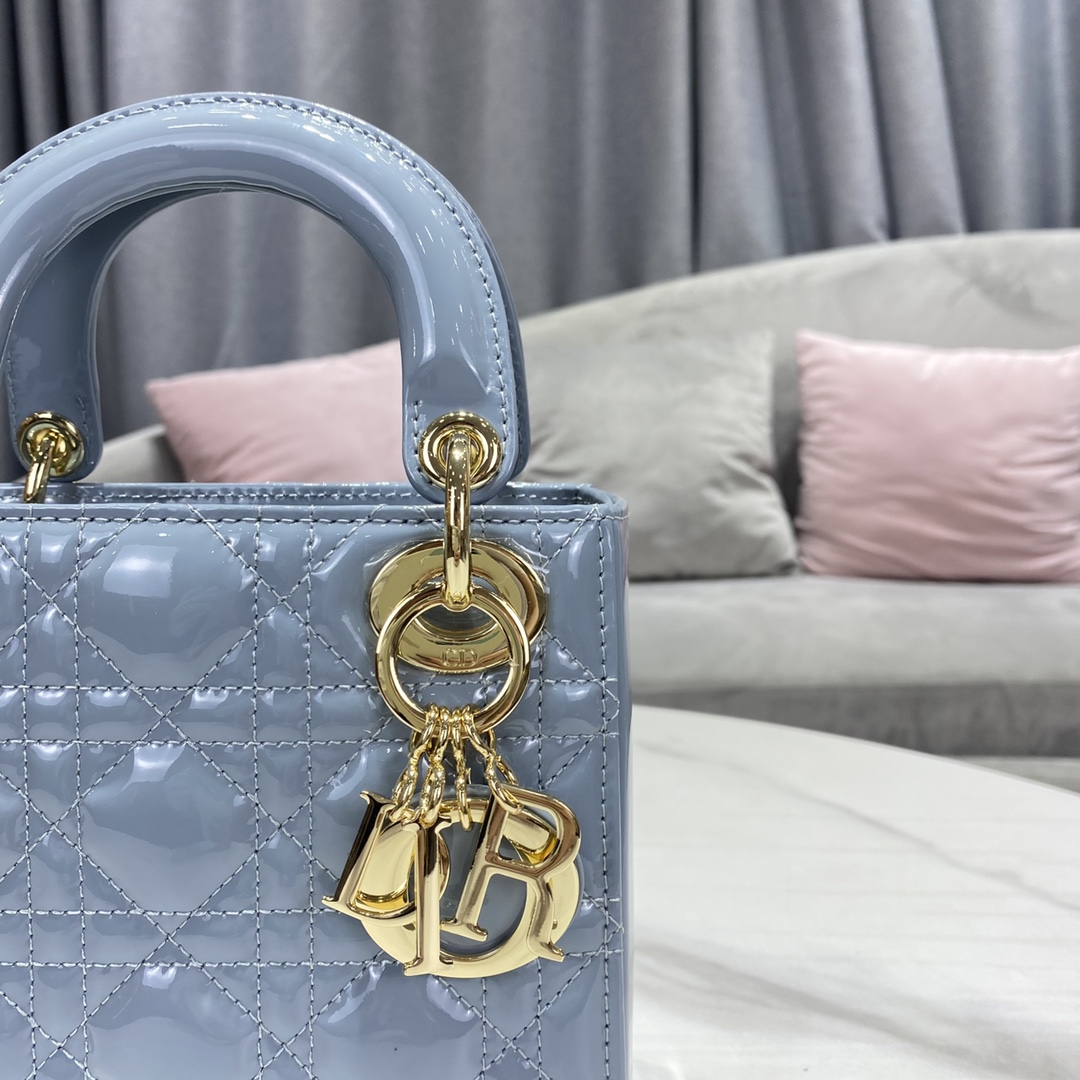 MINI LADY DIOR LAMBSKIN BAG, Strap long about 120cm, Christian Dior CD Handbags