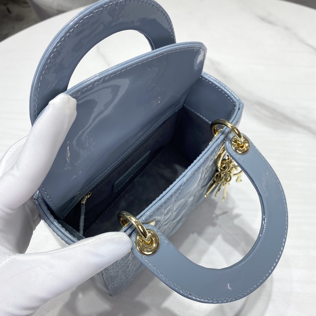 MINI LADY DIOR LAMBSKIN BAG, Strap long about 120cm, Christian Dior CD Handbags
