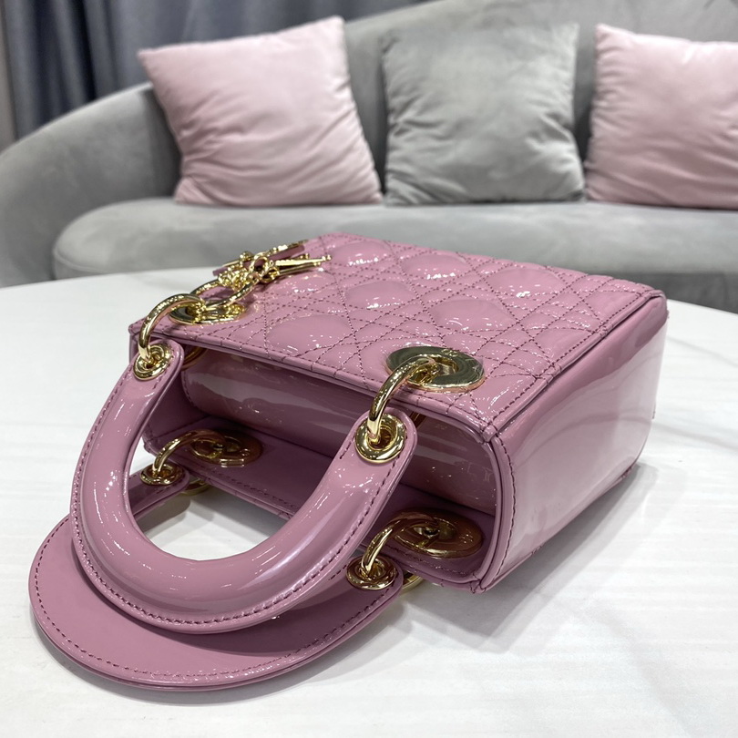 MINI LADY DIOR LAMBSKIN BAG, Strap long about 120cm, Christian Dior CD Handbags