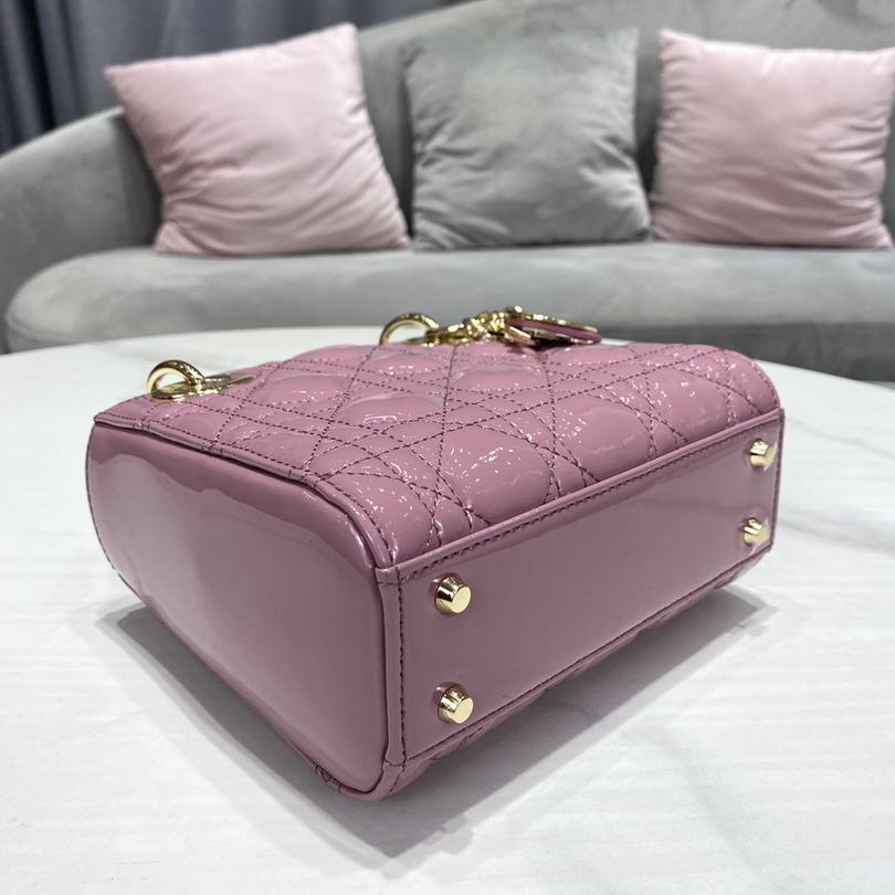 MINI LADY DIOR LAMBSKIN BAG, Strap long about 120cm, Christian Dior CD Handbags