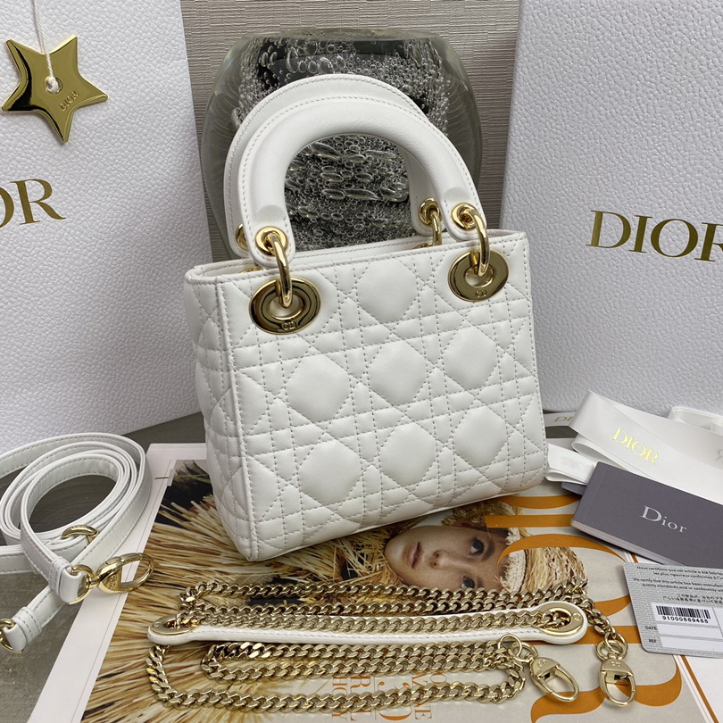 MINI LADY DIOR LAMBSKIN BAG, Strap long about 120cm, Christian Dior CD Handbags