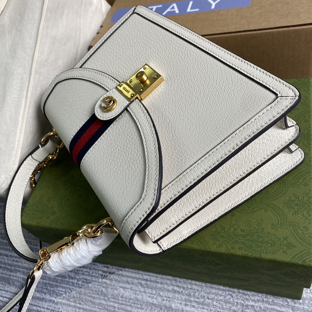651055 Ophidia small top handle bag with Web