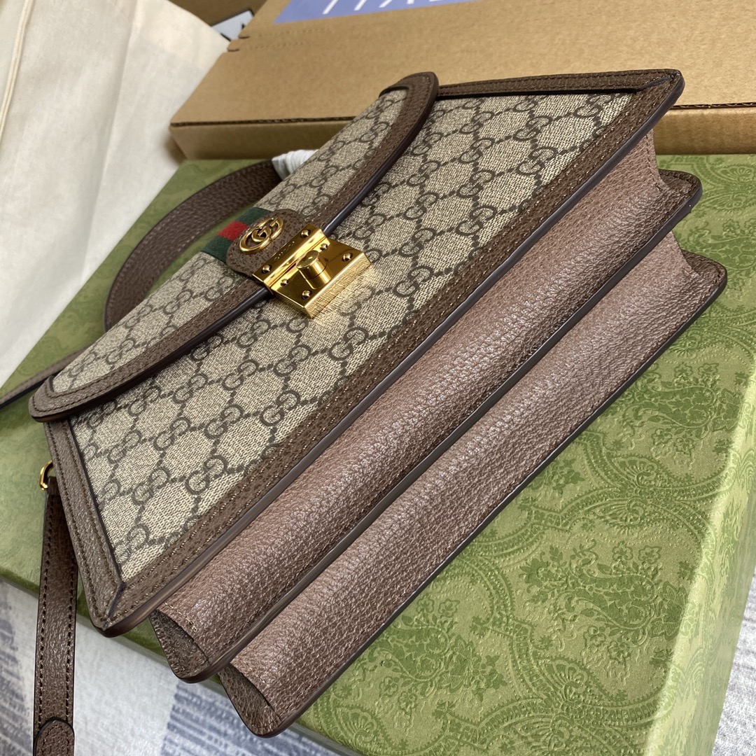 651055 Ophidia small top handle bag with Web