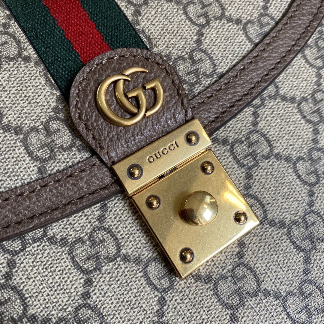 651055 Ophidia small top handle bag with Web