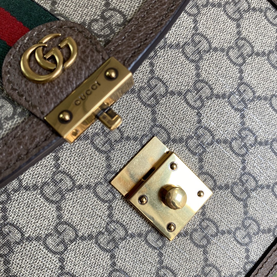 651055 Ophidia small top handle bag with Web