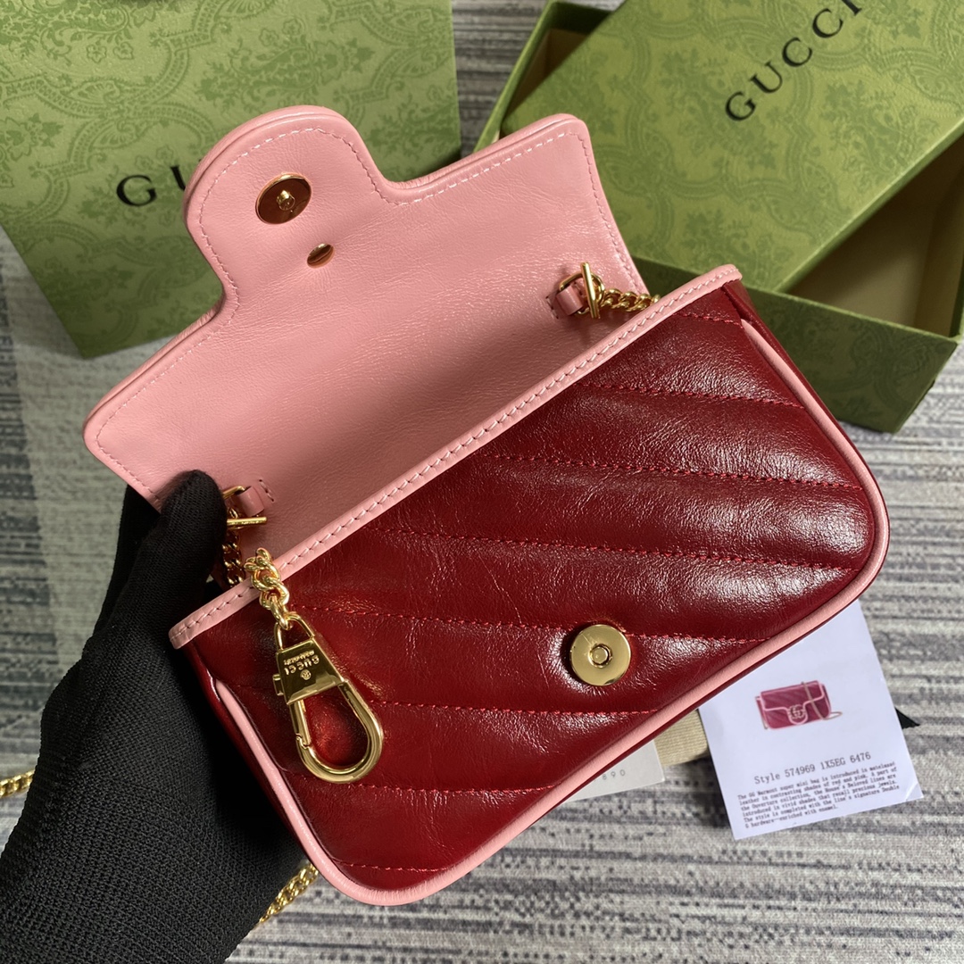 574969 GG Marmont super mini bag, GUCCI Mini Bags for Women