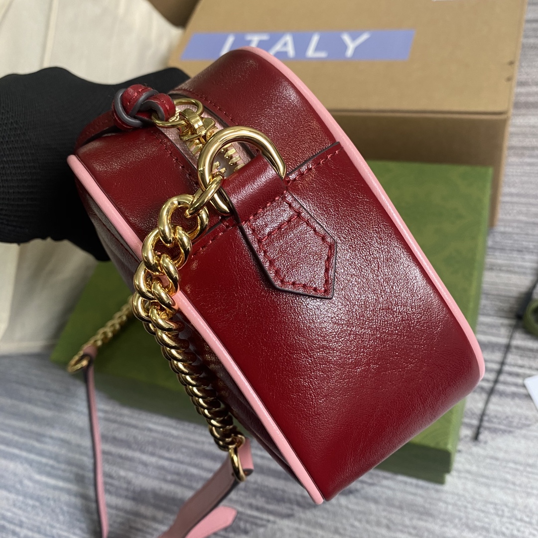 447632 GG Marmont Multicolor small shoulder bag