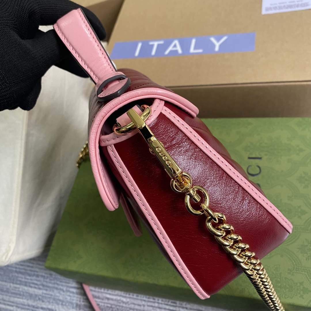 583571 GG Marmont Multicolor mini top handle bag
