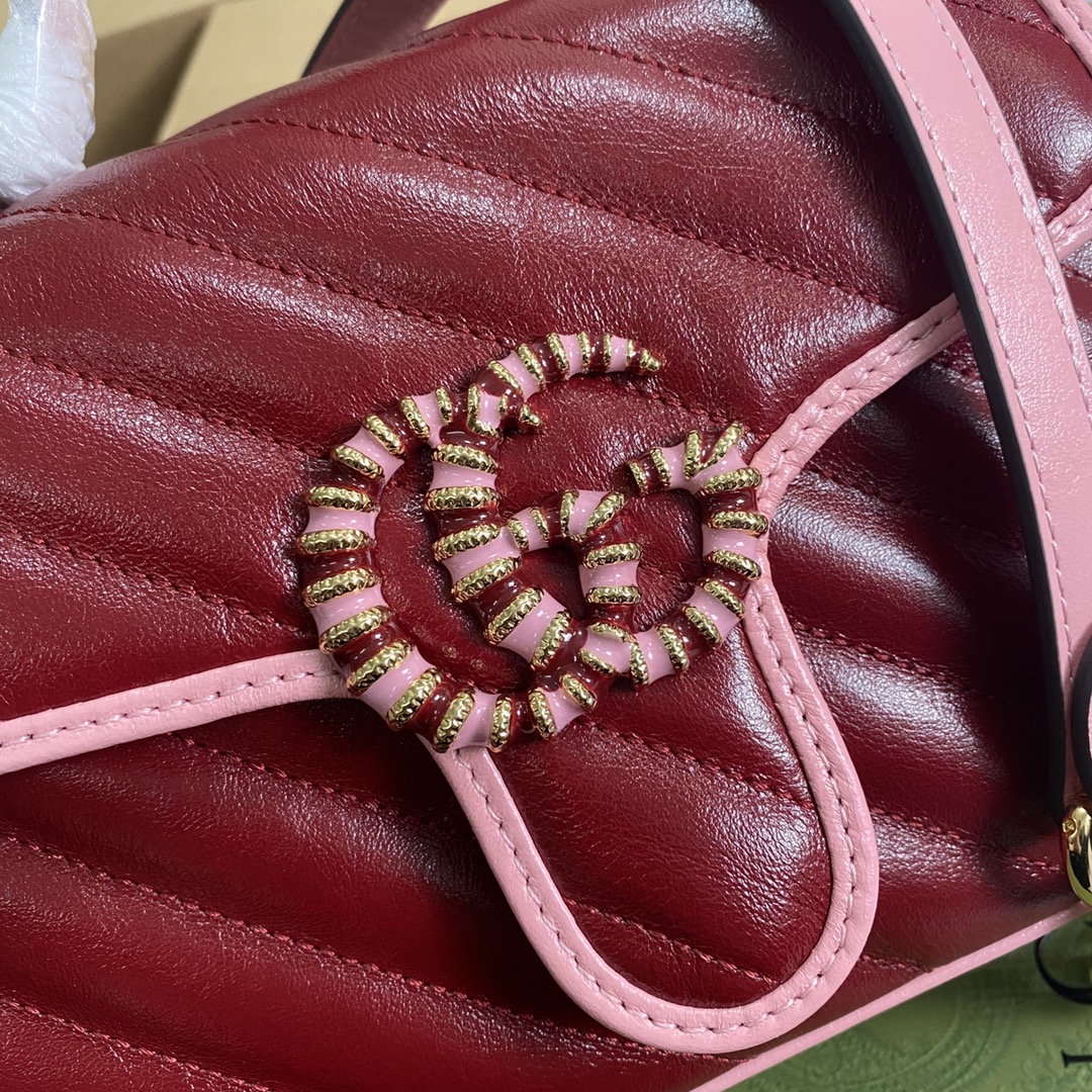 583571 GG Marmont Multicolor mini top handle bag