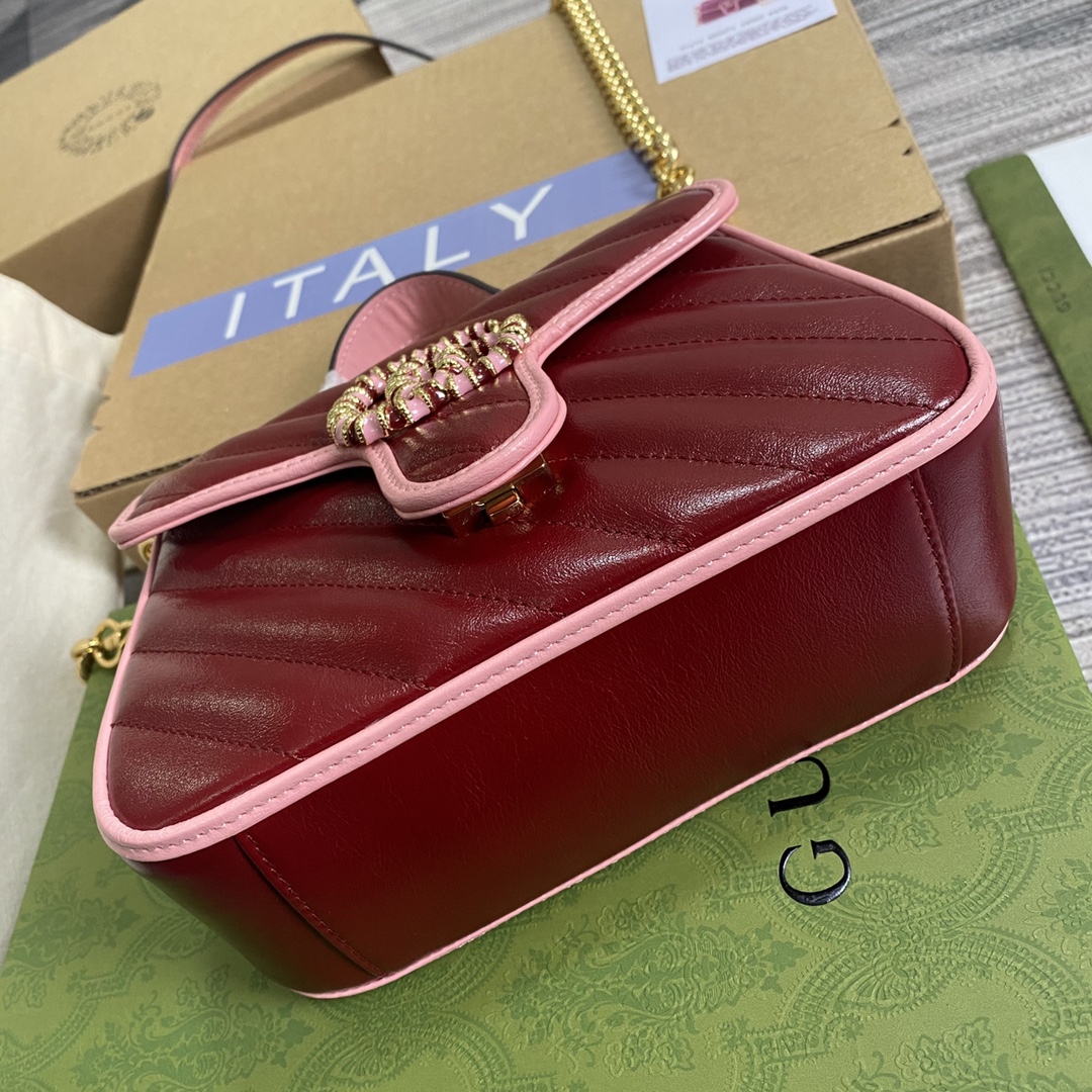 583571 GG Marmont Multicolor mini top handle bag