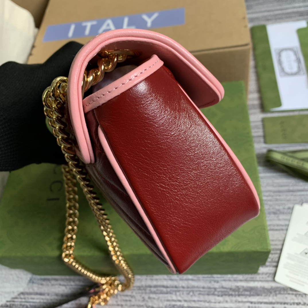 446744 GG Marmont mini matelassé shoulder bag