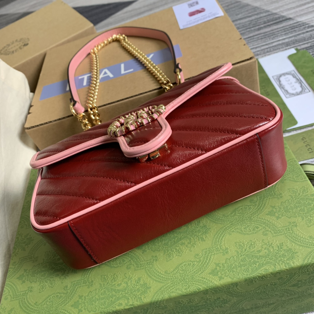 446744 GG Marmont mini matelassé shoulder bag