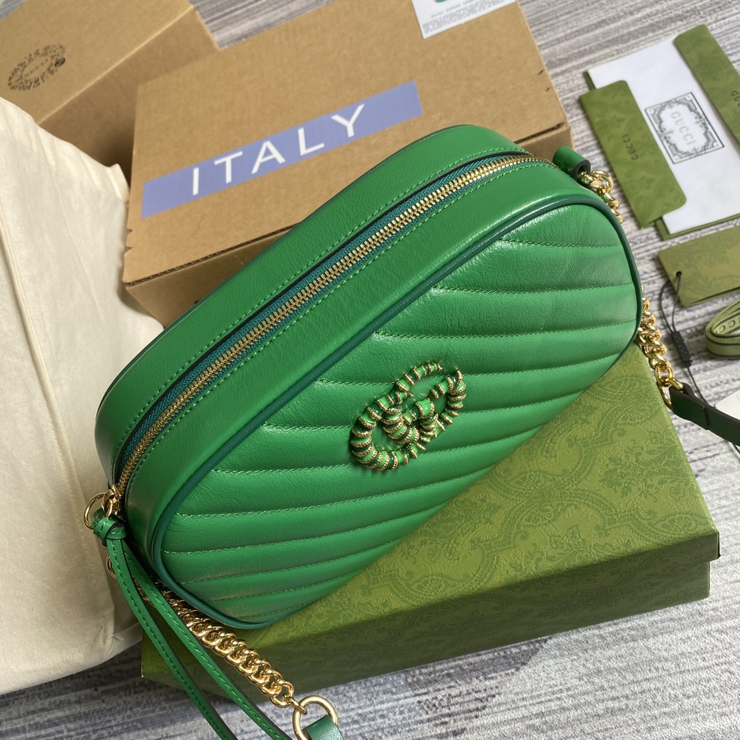 447632 GG Marmont Multicolor small shoulder bag