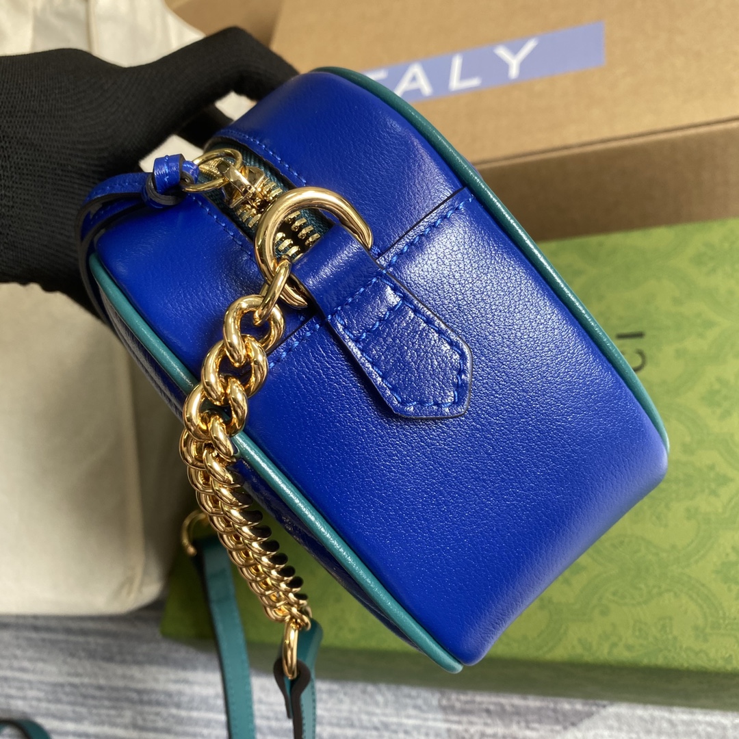 447632 GG Marmont Multicolor small shoulder bag
