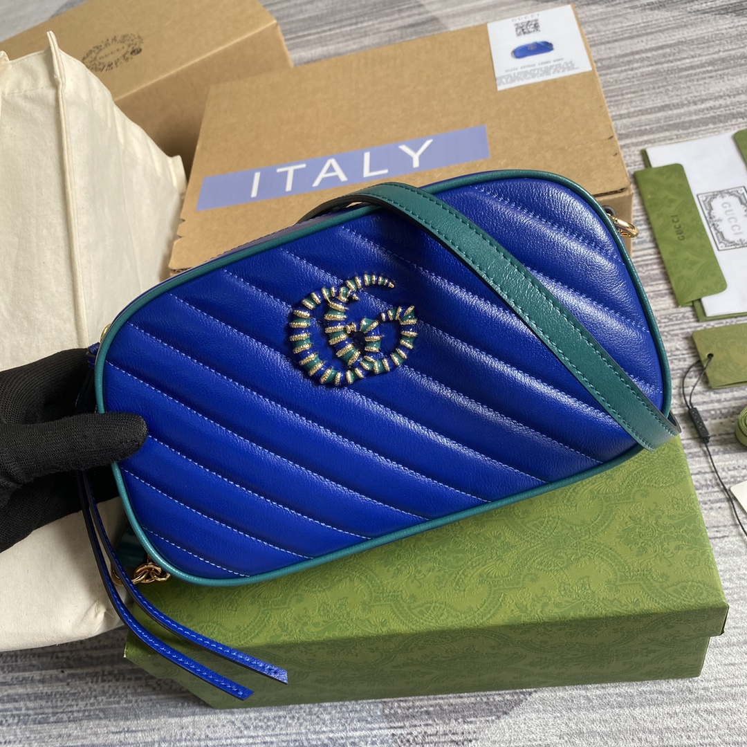 447632 GG Marmont Multicolor small shoulder bag