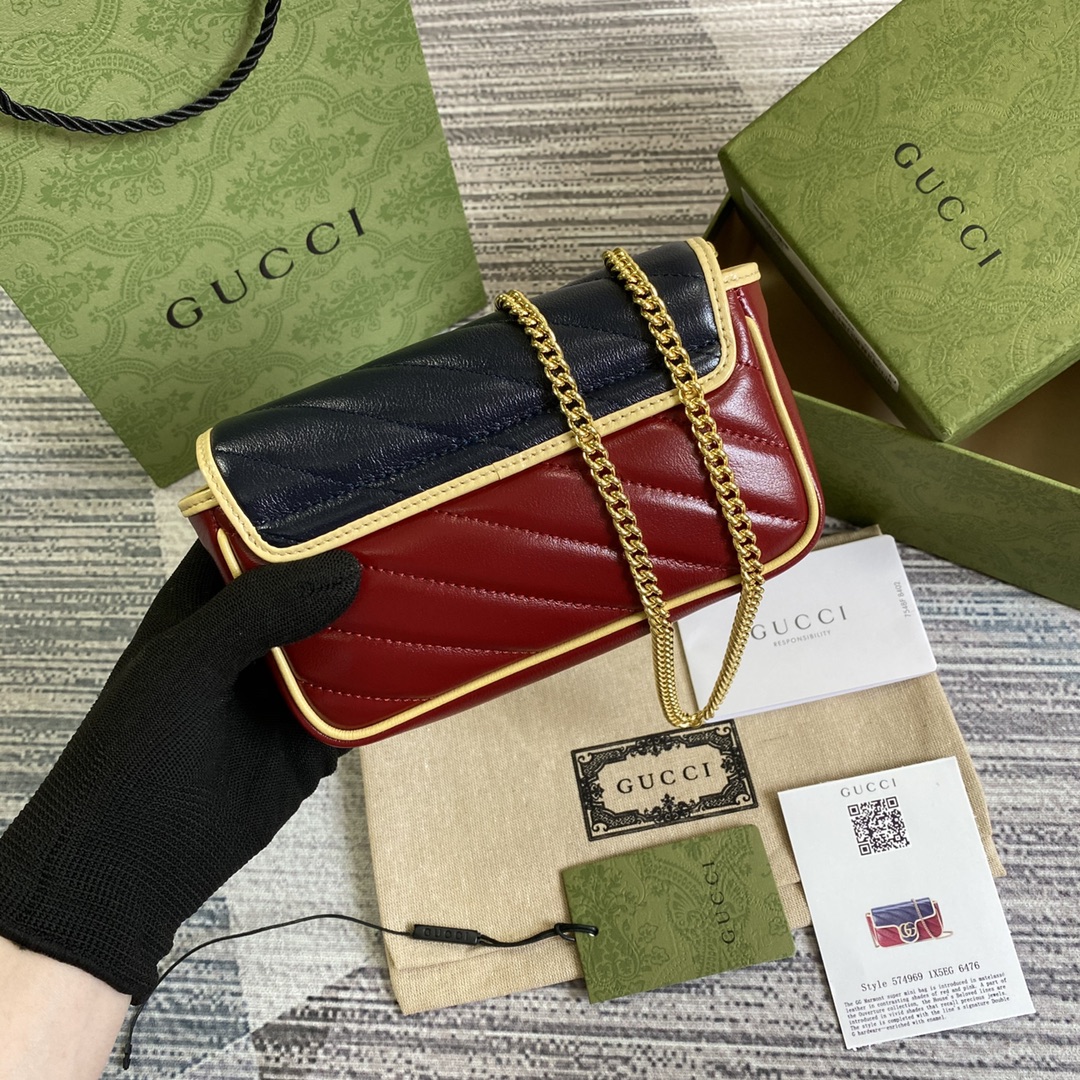 574969 GG Marmont super mini bag, GUCCI Mini Bags for Women