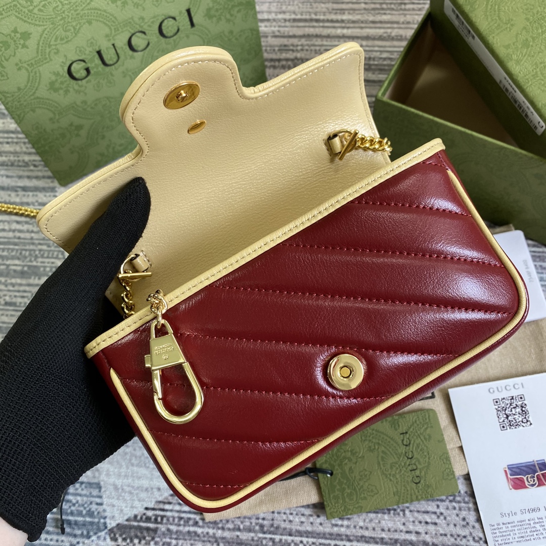574969 GG Marmont super mini bag, GUCCI Mini Bags for Women
